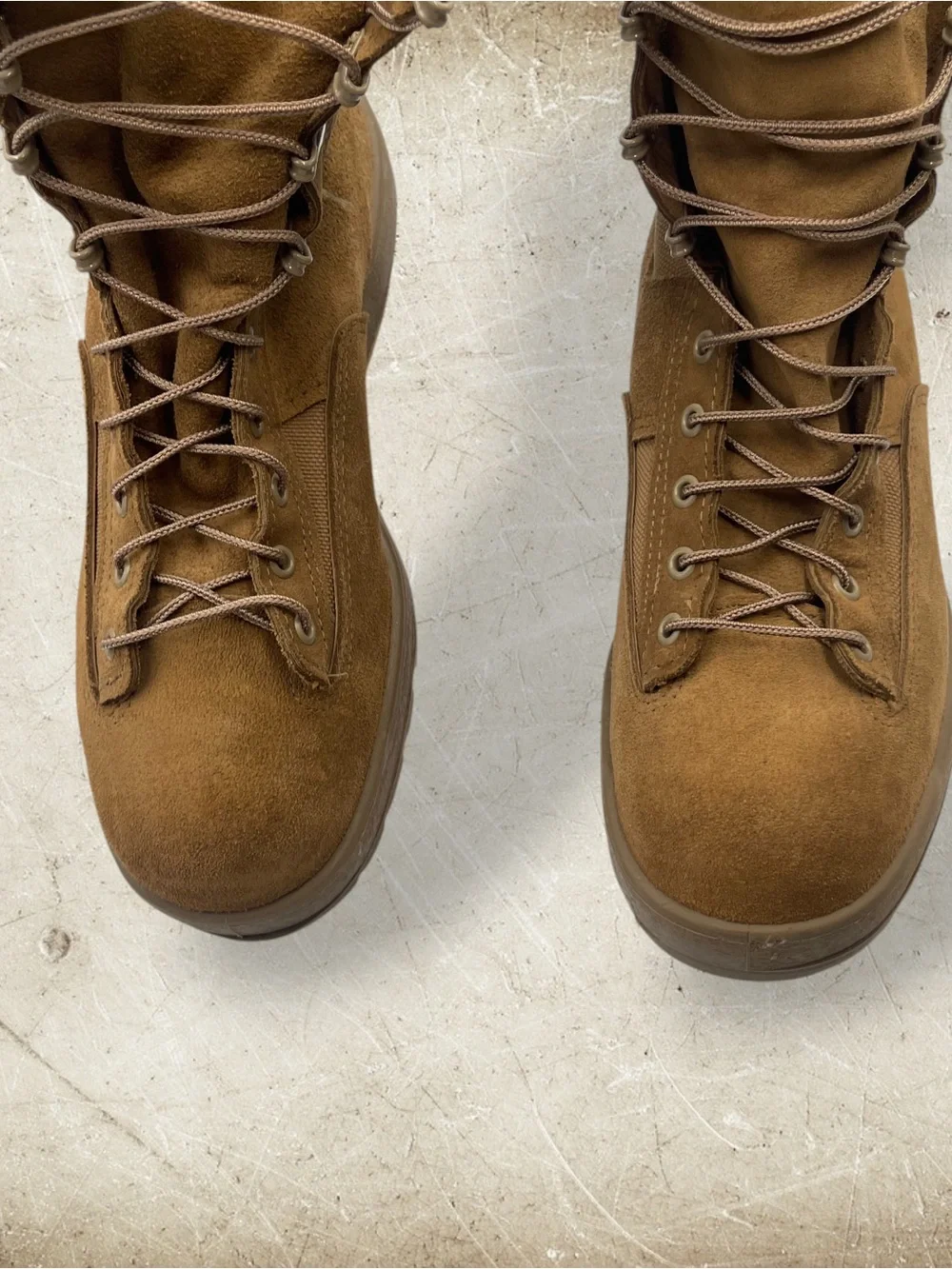 McRae US Army GoreTex Combat Boots Coyote Brown 10.5R NSN 8430-01-632-5908